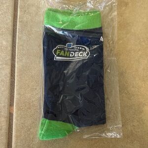 Toyota Fandeck Women's Blue and Green Casual Socks
